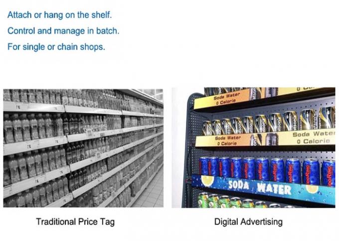 Signage 16mm толстый Streched цифров на супермаркете полки рекламируя LCD